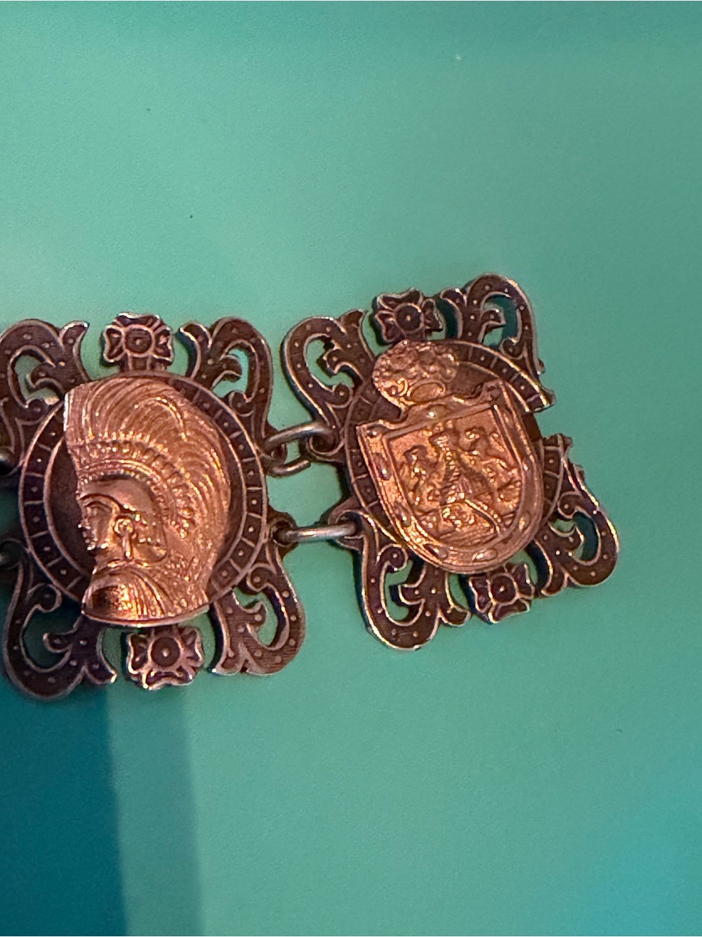 Vintage Mexican Taxco Panel Bracelet - Picture 12 of 12